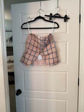 Lovers + Friends Rocky Top in Pink & Blue Plaid